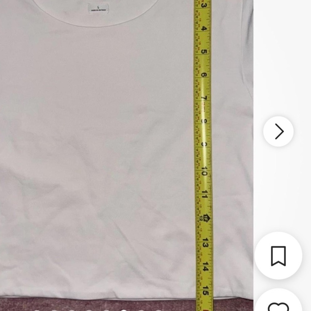 Aritzia Babatom Contour Long Sleeve White Crop Top, new without tags - Picture 5 of 8